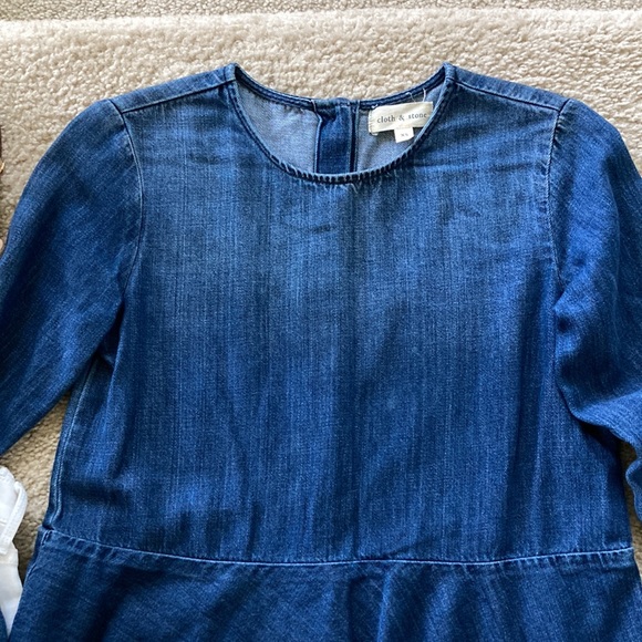 Cloth & Stone Long Sleeve Peplum Blouse - Picture 3 of 7